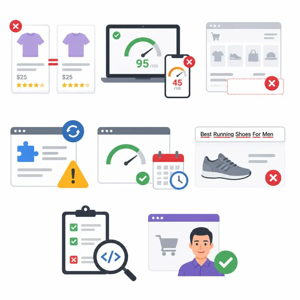 Common WordPress eCommerce SEO mistakes that hurt search rankings