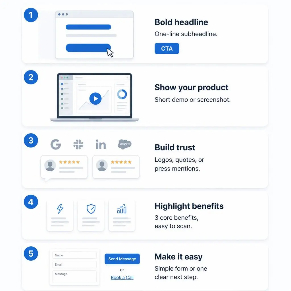Essential sections every startup website should include for user experience and conversions