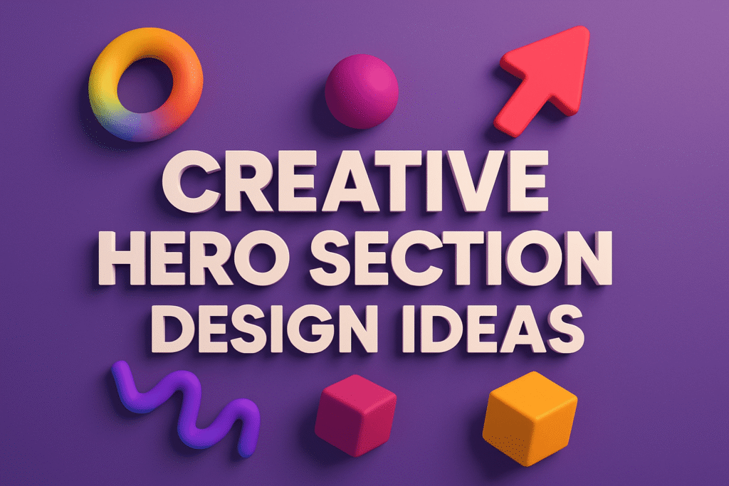creative hero section design ideas