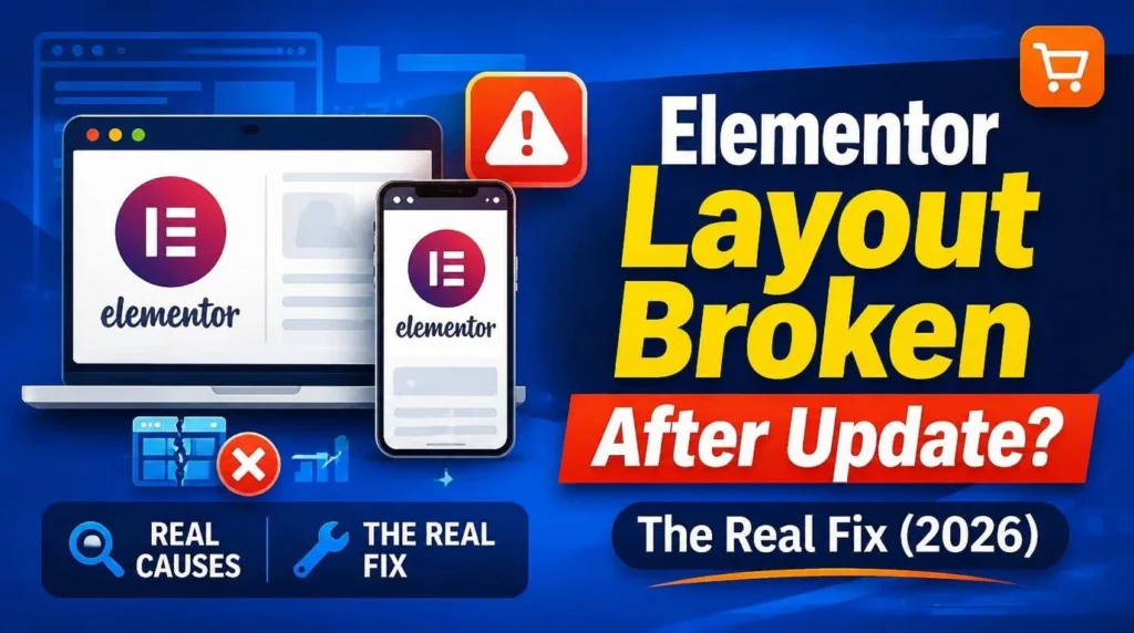 Fix Elementor layout broken after update error