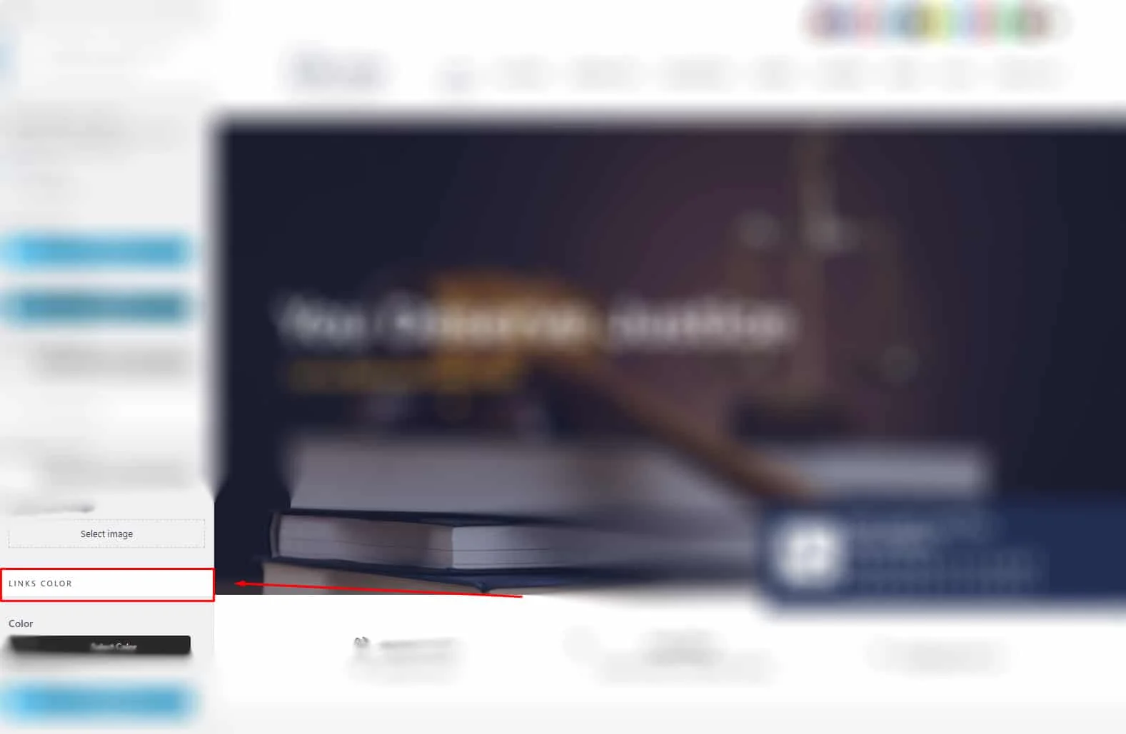 Change link theme option 4